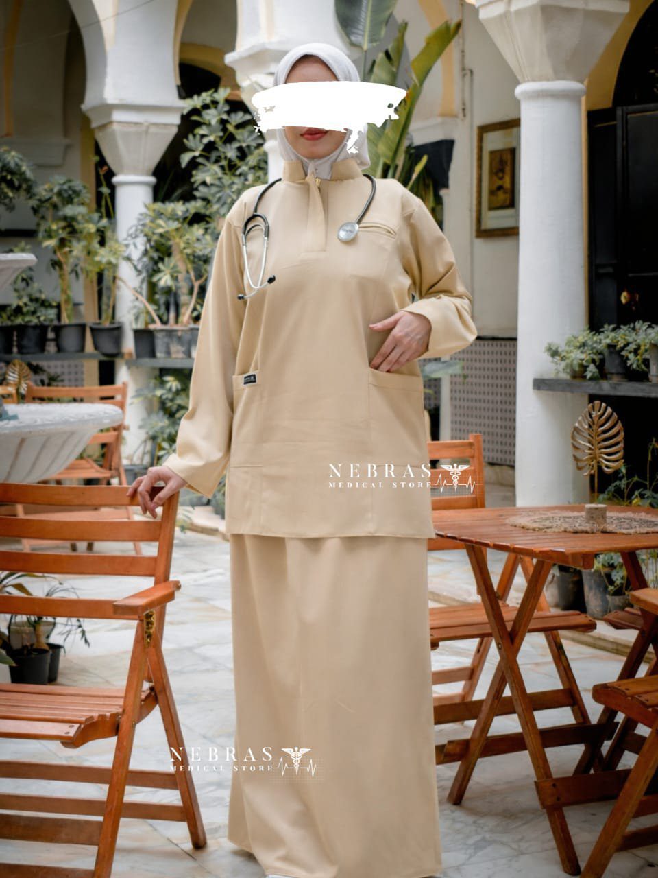 سكراب التنورة بيج