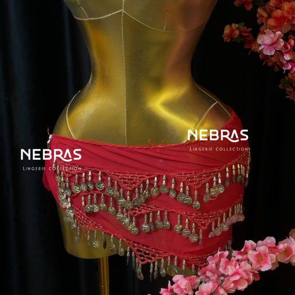 حزام احمر فضي